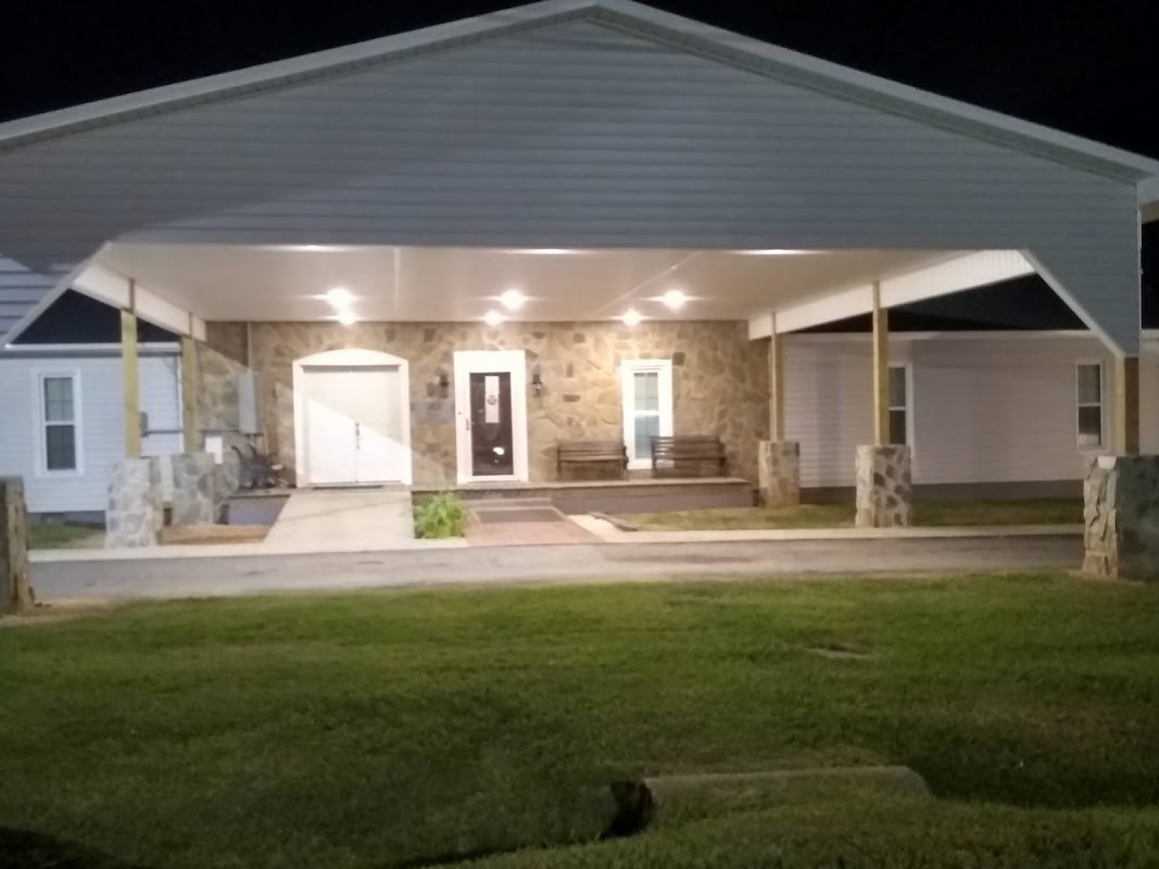 Kimes Funeral Service building in Liberty, North Carolina