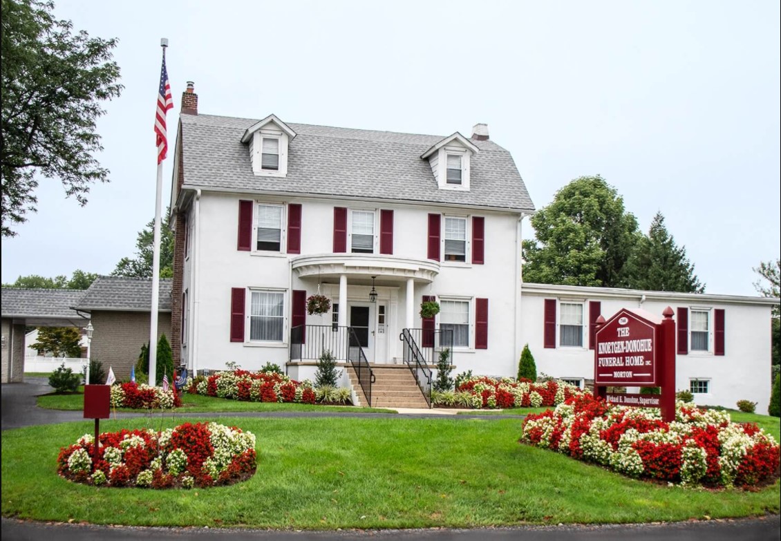 Knoetgen-Donohue Funeral Home building in Morton, Pennsylvania