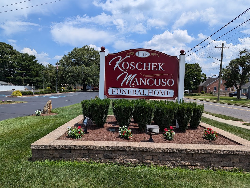 Koschek-Mancuso Funeral Home building in Roebling, New Jersey