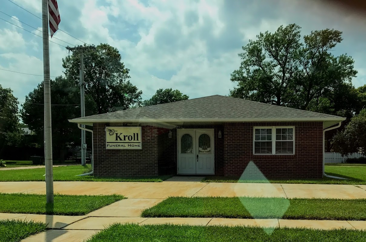 Kroll Funeral Home building in Deshler, Nebraska