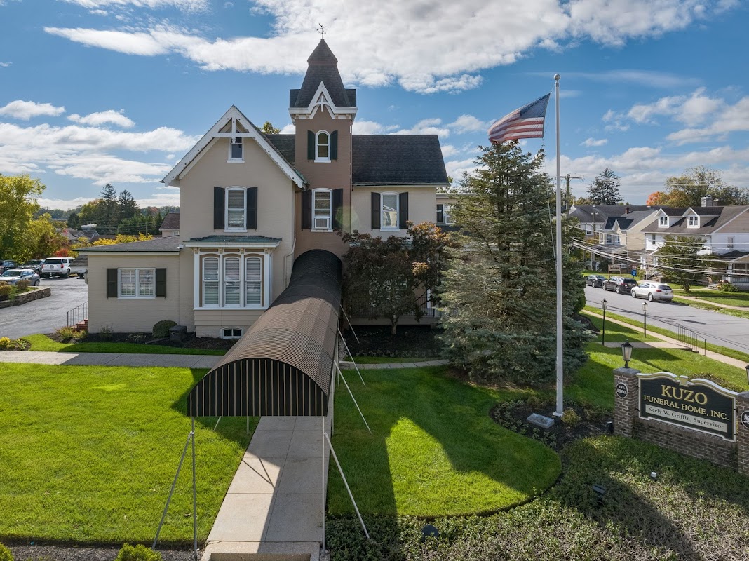 Kuzo & Grieco Funeral Home building in Kennett Square, Pennsylvania