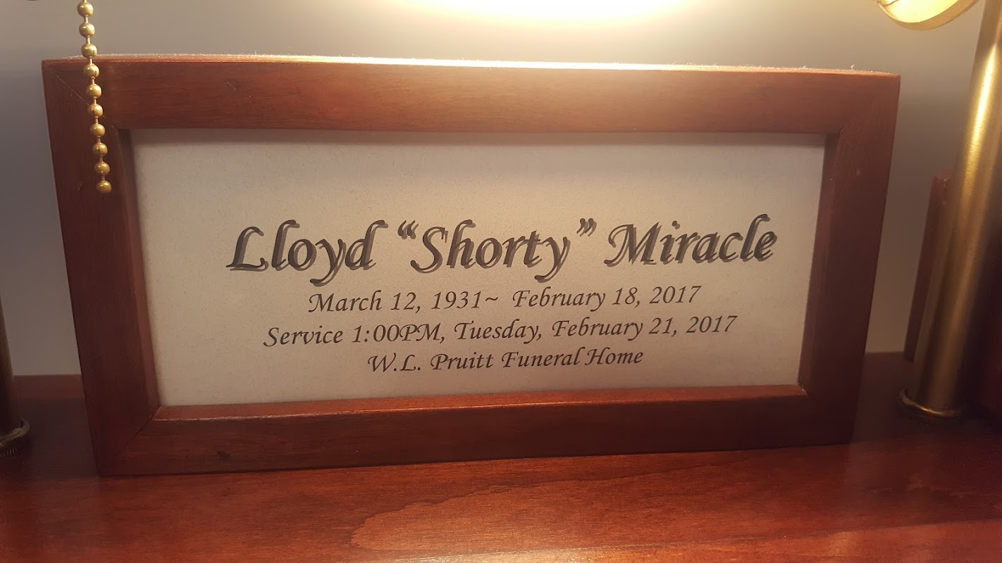 L. Pruitt Funeral Home building in Hustonville, Kentucky