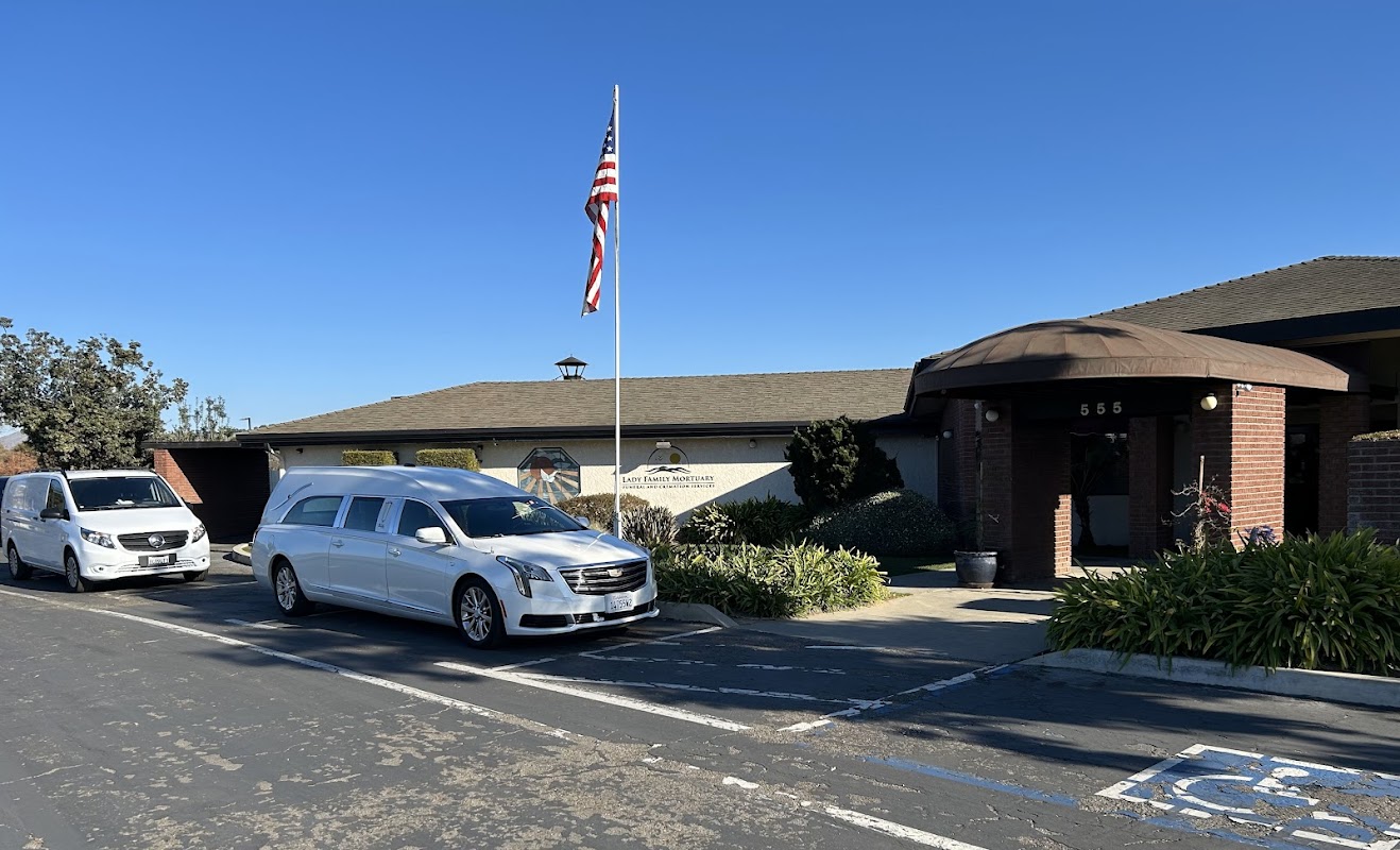 Lady Family Mortuary building in Arroyo Grande, California