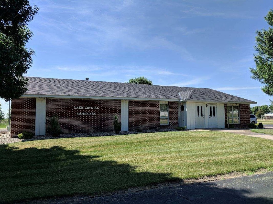 Lake Crystal Mortuary building in Lake Crystal, Minnesota