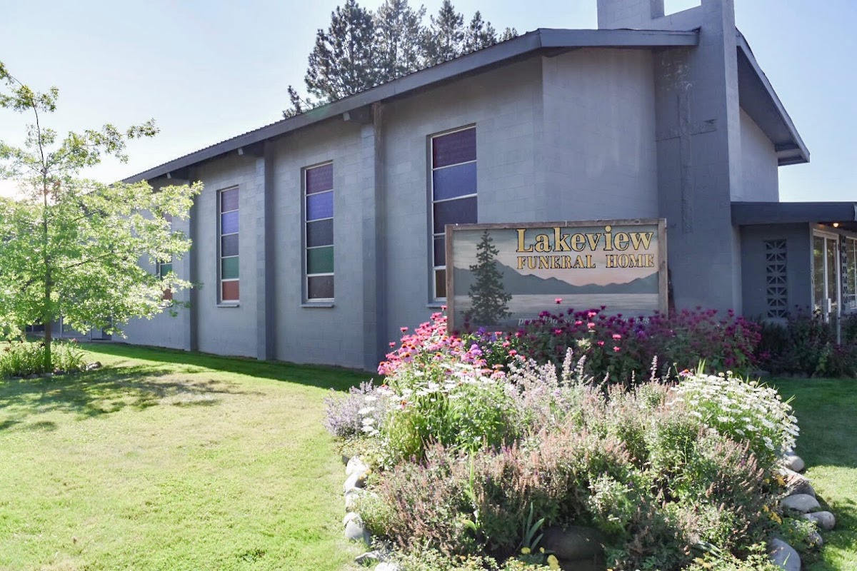 Lakeview Funeral Home & Cremation Service building in Sandpoint, Idaho
