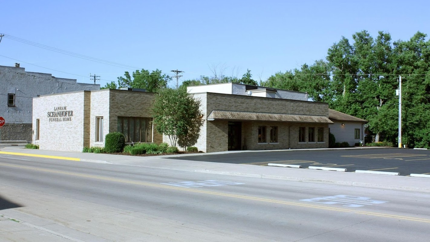 Lanham-Schanhofer Funeral Home building in Sparta, Wisconsin
