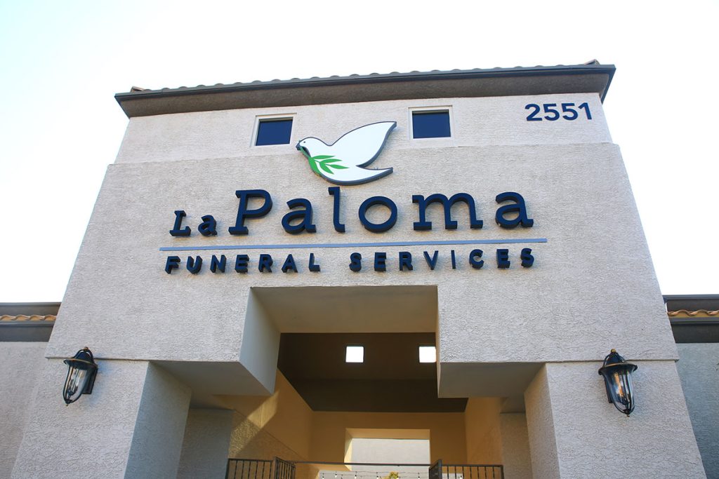 LaPaloma Cremation & Burial Services building in Las Vegas, Nevada
