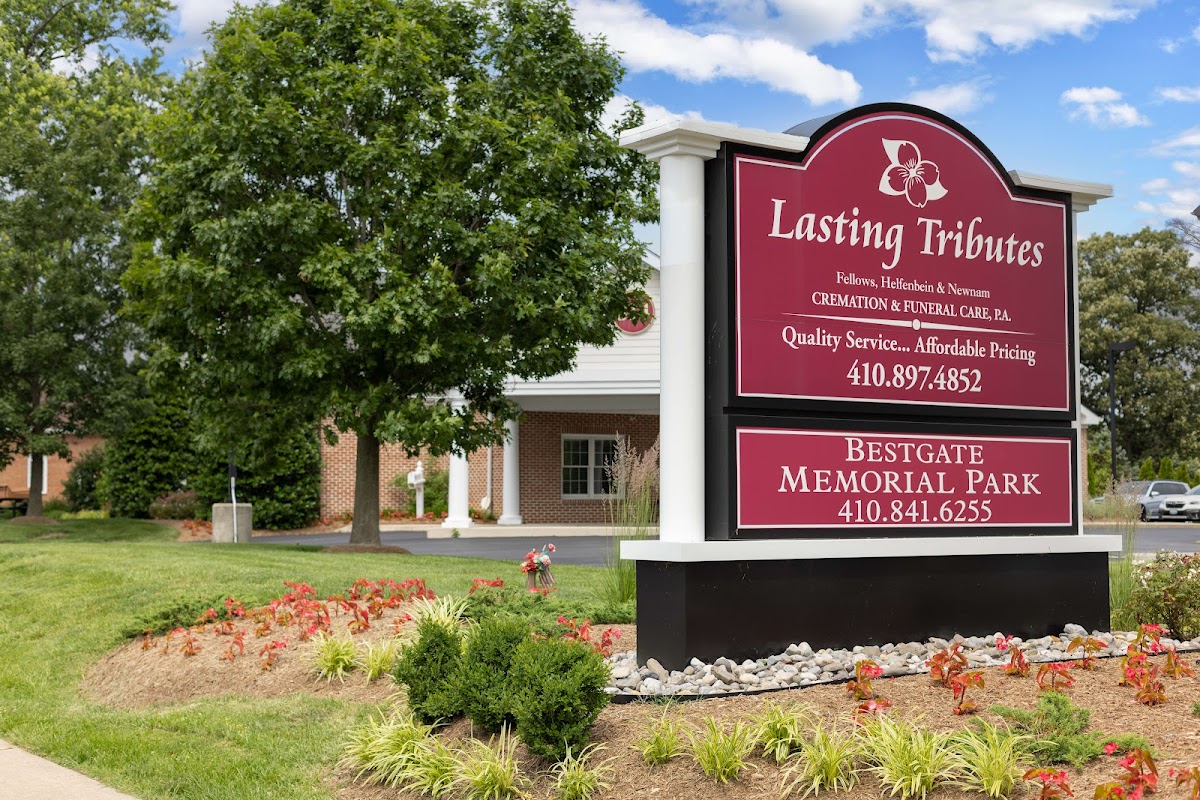 Lasting Tributes by Fellows, Helfenbein & Newnam Funeral Home building in Annapolis, Maryland