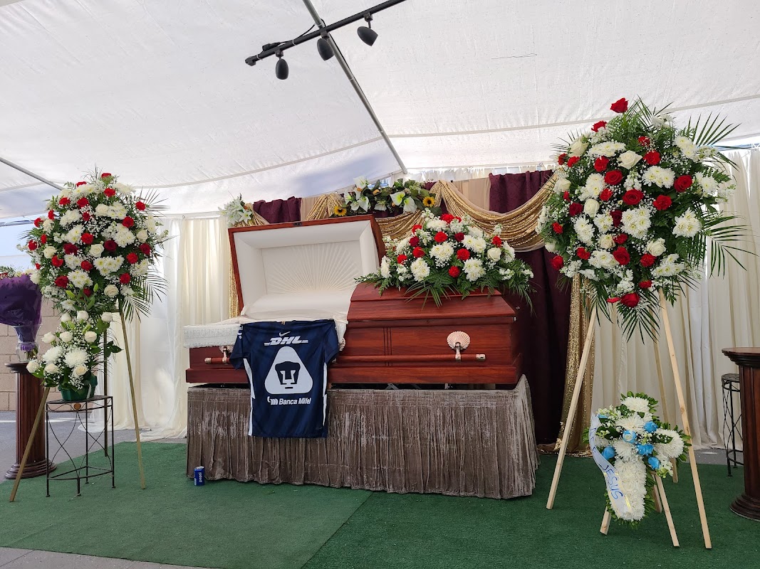 Latino American Funeral Home building in Sacramento, California