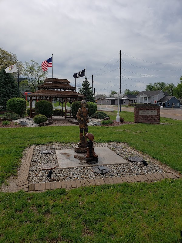 Laughlin Funeral Home building in Troy, Illinois