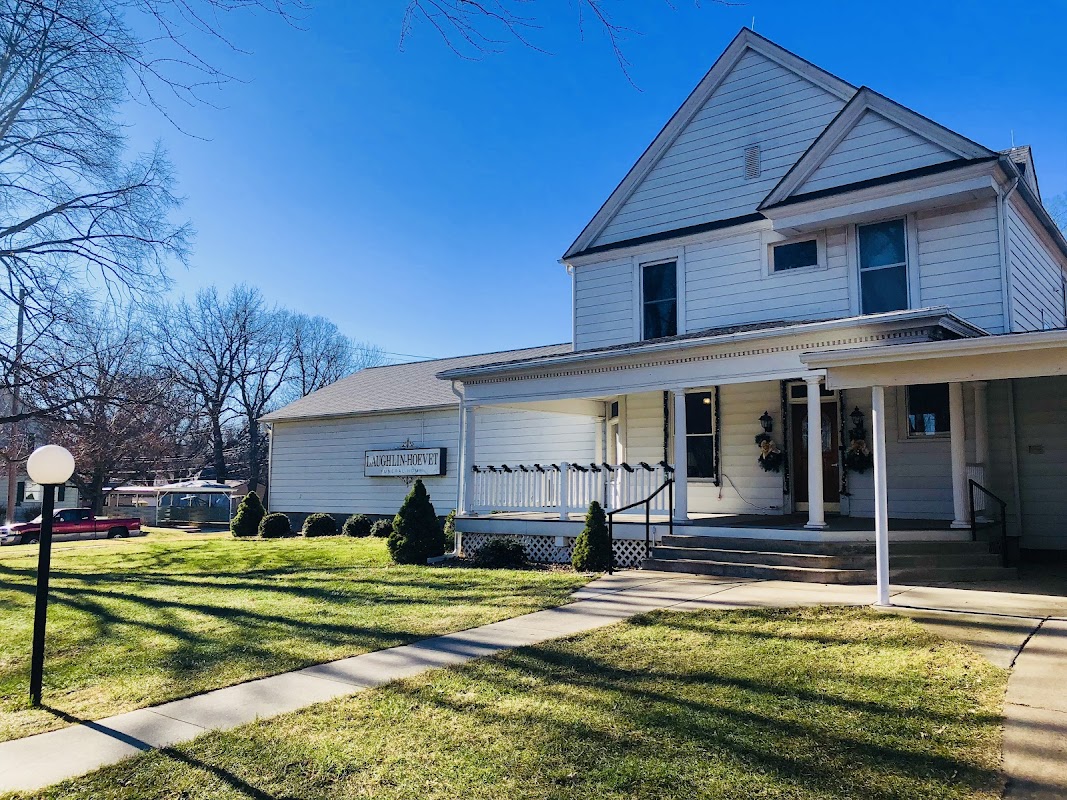 Laughlin-Hoevet Funeral Home building in Wymore, Nebraska