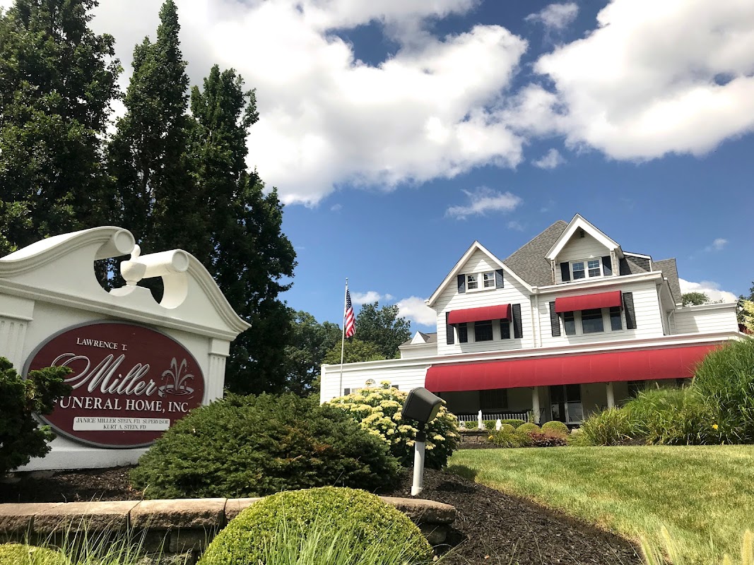 Lawrence T. Miller Funeral Home building in Bellevue, Pennsylvania