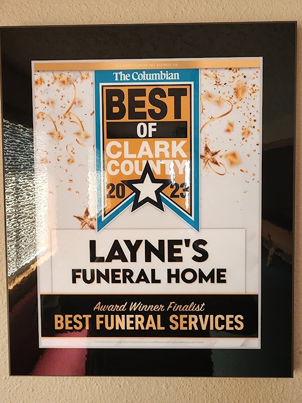 Layne's Funeral Home building in Battle Ground, Washington