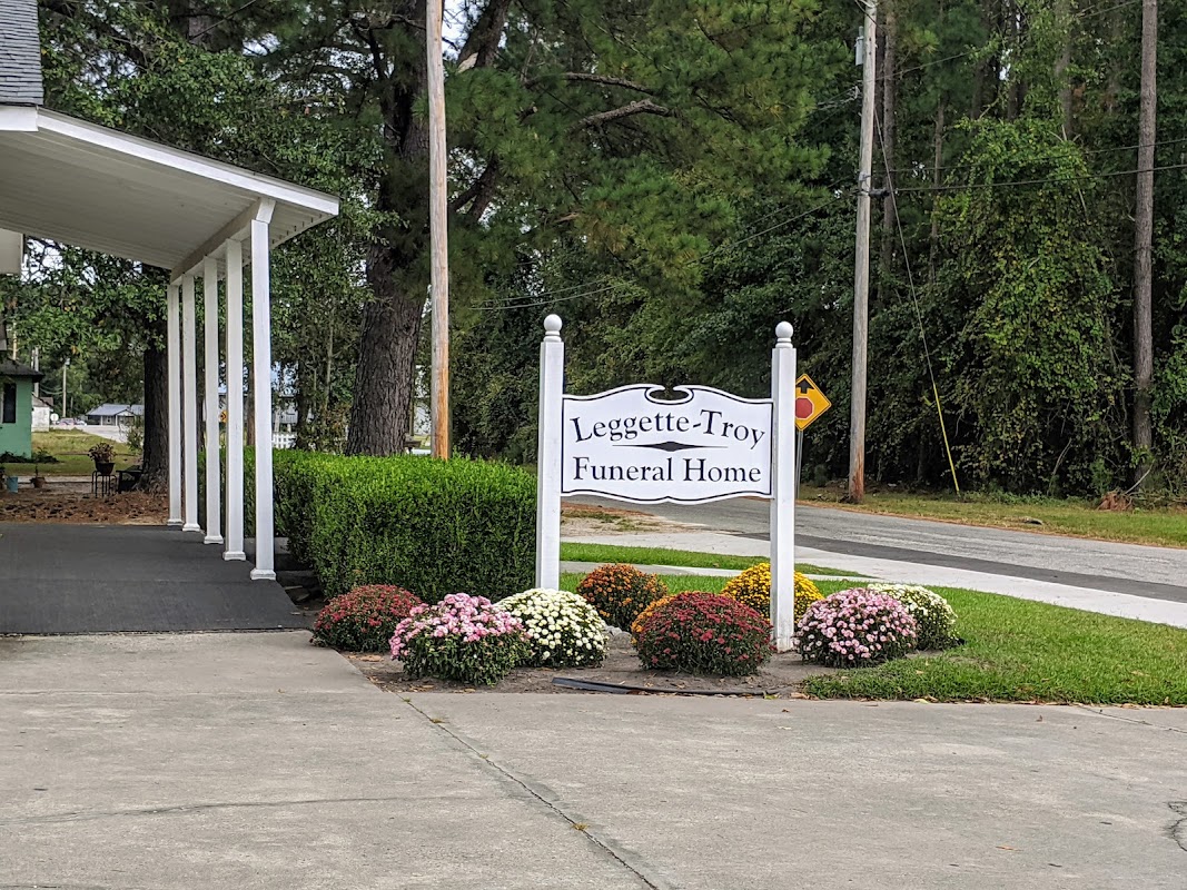 Legette Troy Funeral Home building in Loris, South Carolina