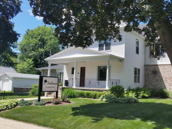 Leikness Funeral Home building in Wautoma, Wisconsin