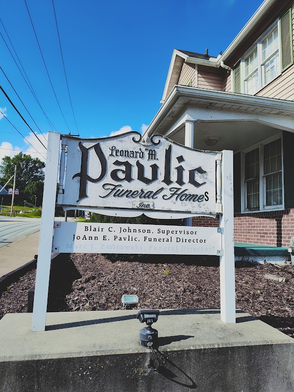 Leonard M. Pavlic Funeral Homes building in Bentleyville, Pennsylvania
