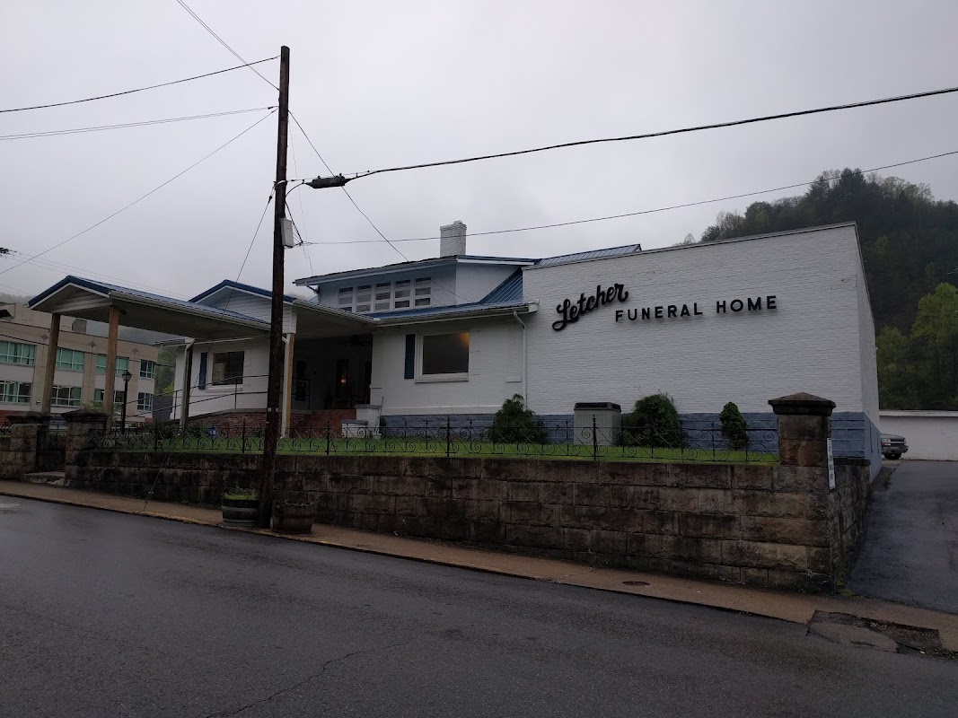 Letcher Funeral Home building in Whitesburg, Kentucky
