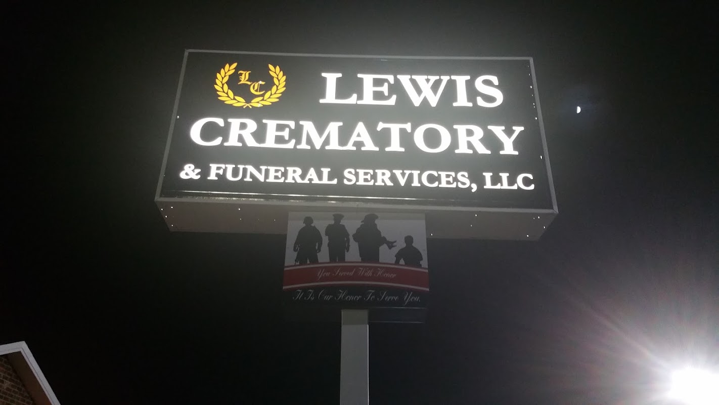 Lewis Crematory and Funeral Services building in Myrtle Beach, South Carolina
