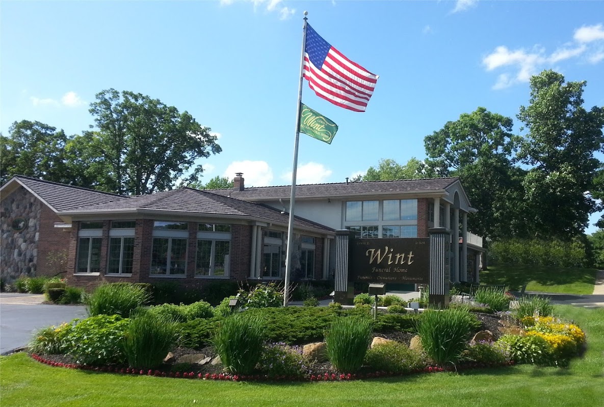 Lewis E. Wint & Son Funeral Home building in Clarkston, Michigan
