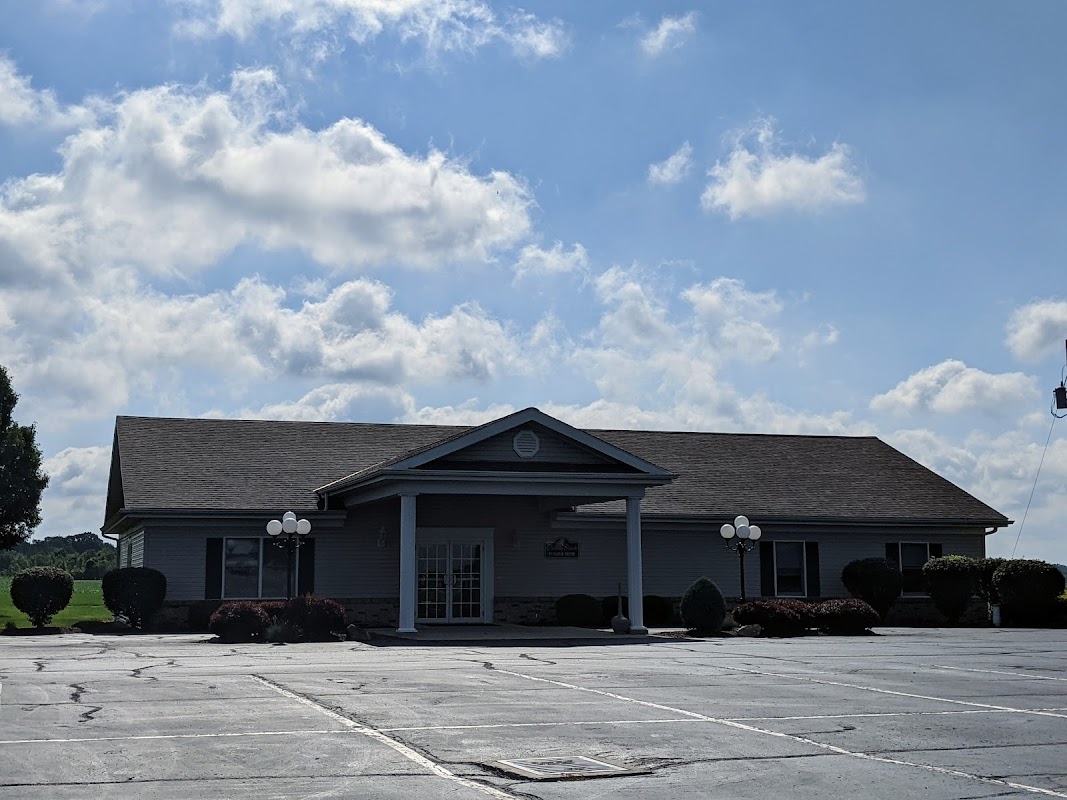 Lindsey-Olds Funeral Home building in Bloomville, Ohio