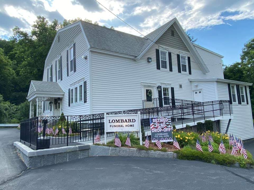 Lombard Funeral Home building in Monson, Massachusetts