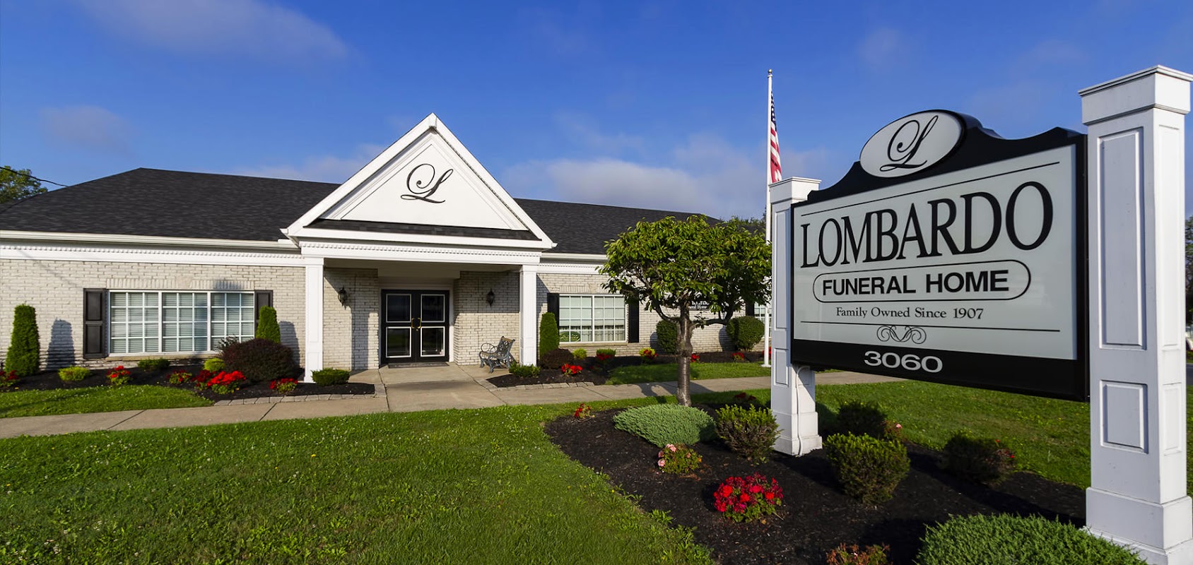 Lombardo Funeral Home building in Orchard Park, New York