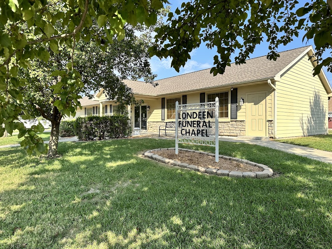 Londeen Funeral Chapel building in Chapman, Kansas