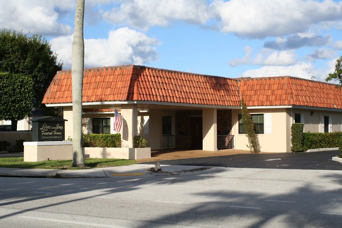 Lorne & Sons Funeral Home building in Delray Beach, Florida