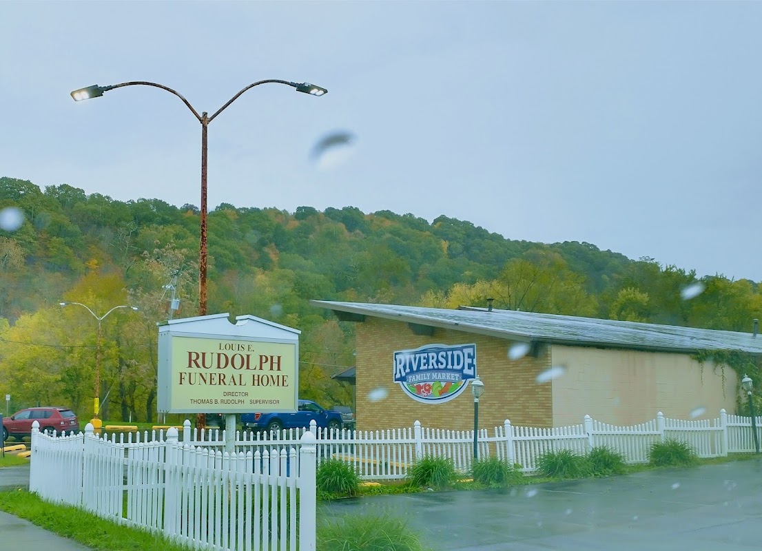 Louis E. Rudolph Funeral Home building in Point Marion, Pennsylvania
