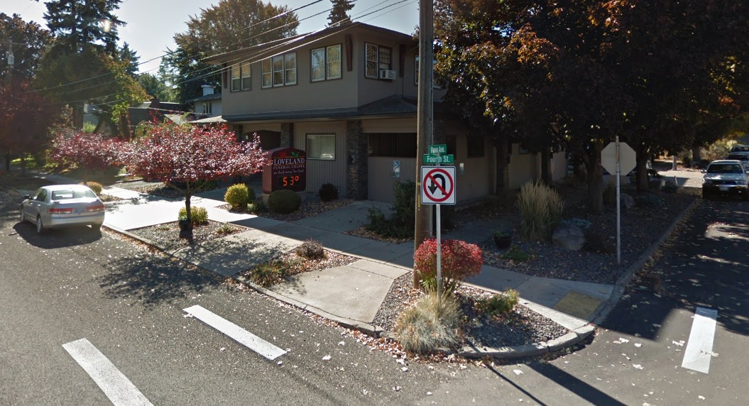 Loveland Funeral Chapel & Crematory building in La Grande, Oregon