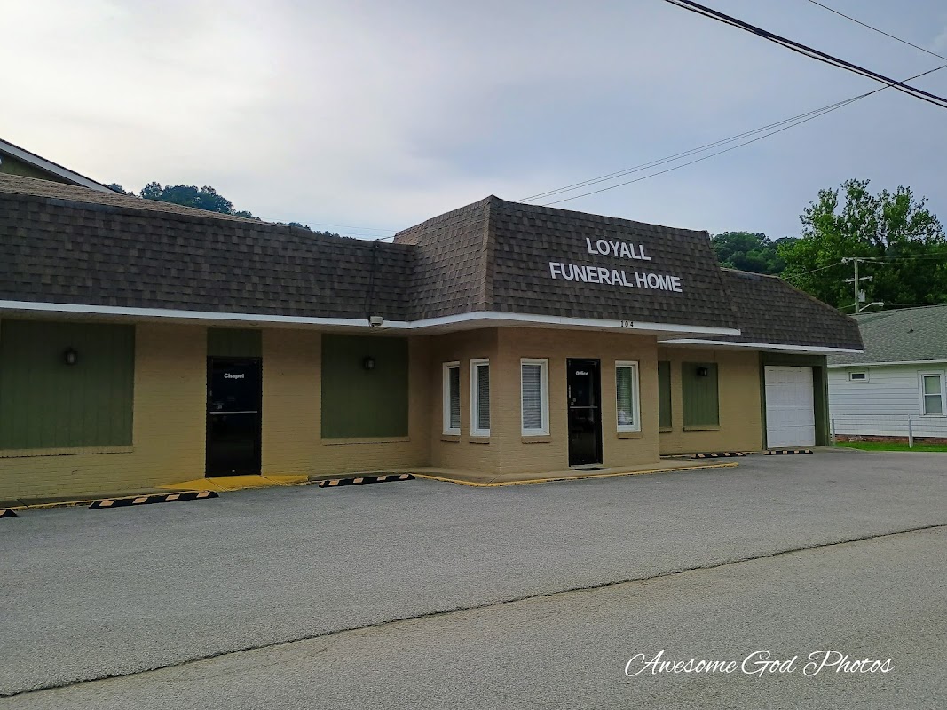 Loyall Funeral Home building in Loyall, Kentucky
