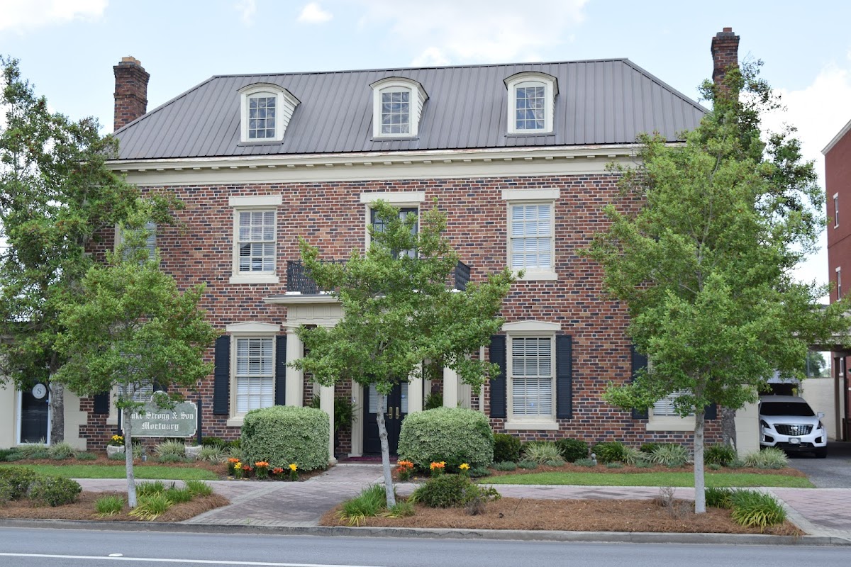 Luke Strong & Son Mortuary building in Moultrie, Georgia