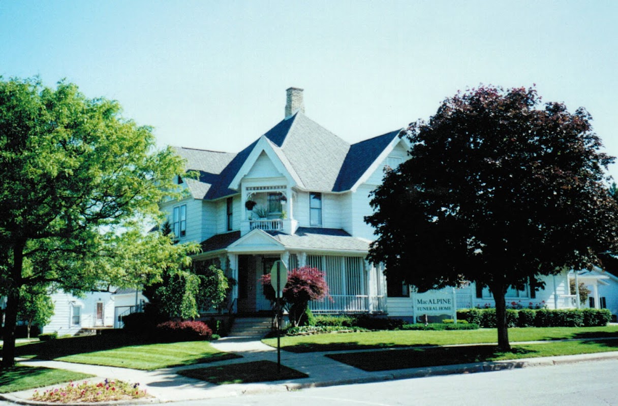 MacAlpine Funeral Home building in Bad Axe, Michigan