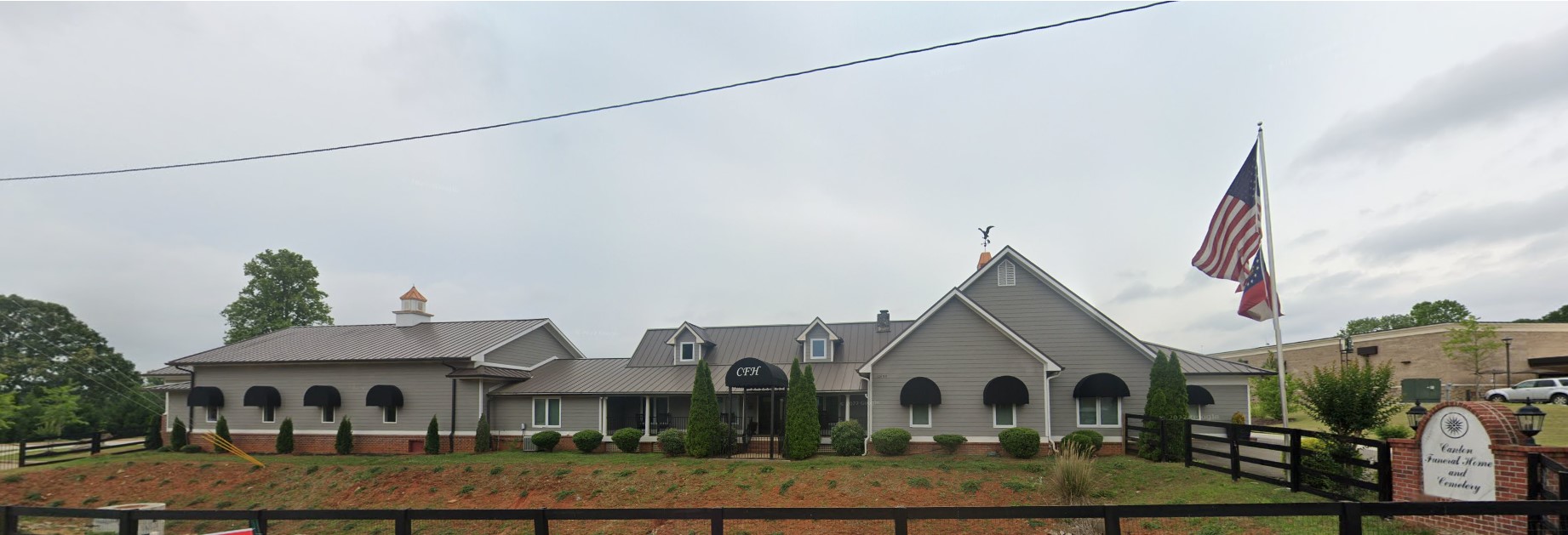 Macedonia Memorial Park Funeral Home & Cemetery building in Canton, Georgia