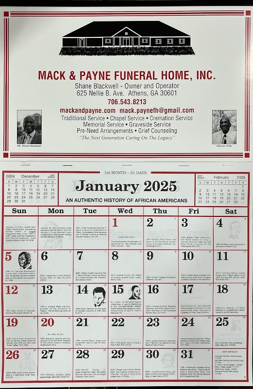 Mack & Payne Funeral Home building in Athens, Georgia