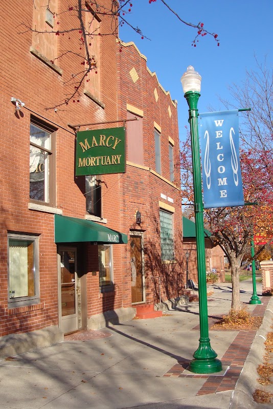 Marcy Mortuary building in Ashland, Nebraska