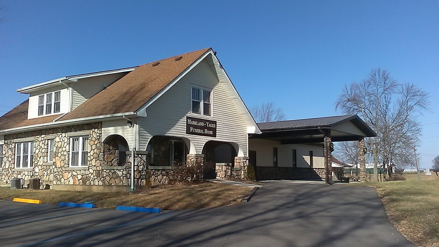 Markland-Yager Funeral Home building in New Franklin, Missouri