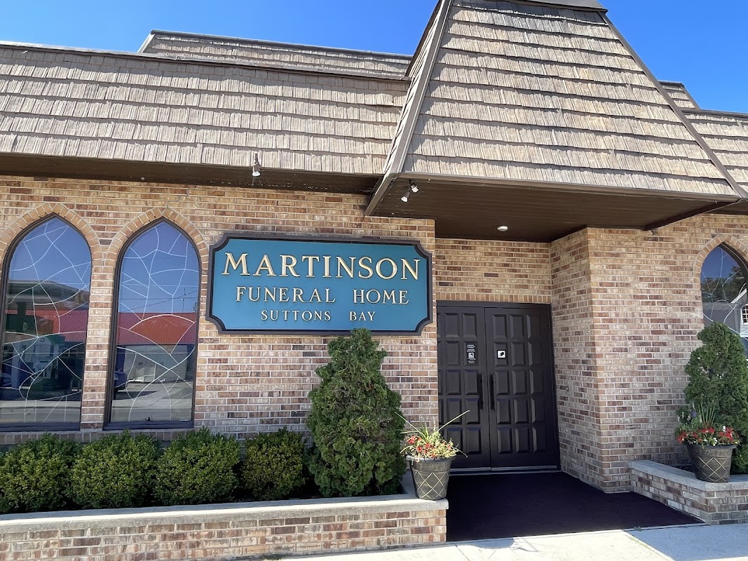 Martinson Funeral Home building in Suttons Bay, Michigan
