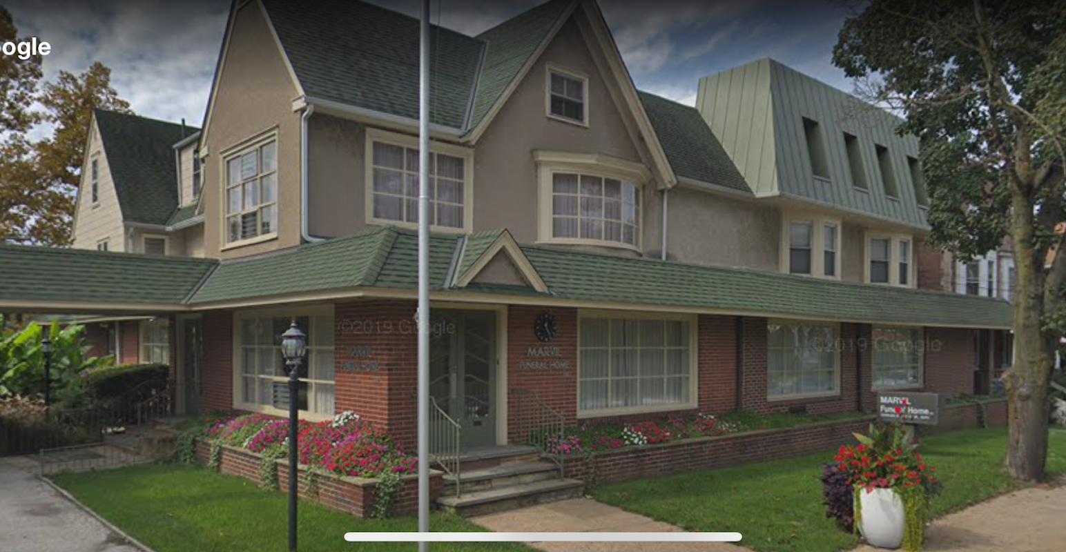 Marvil Funeral Home building in Darby, Pennsylvania
