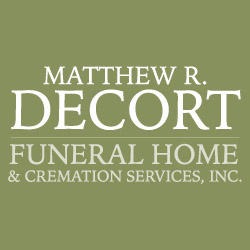 Matthew R. Decort Funeral Home & Cremation Service building in Portage, Pennsylvania