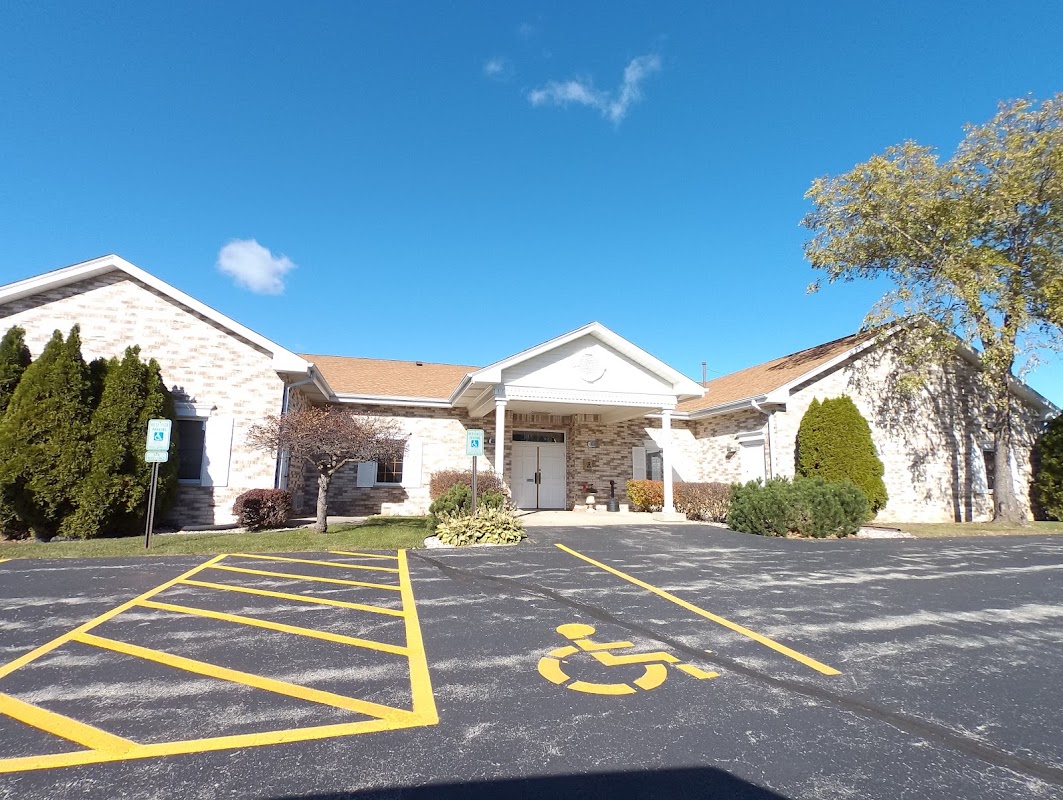 Max A. Sass & Sons Mission Hills Chapel building in Franklin, Wisconsin