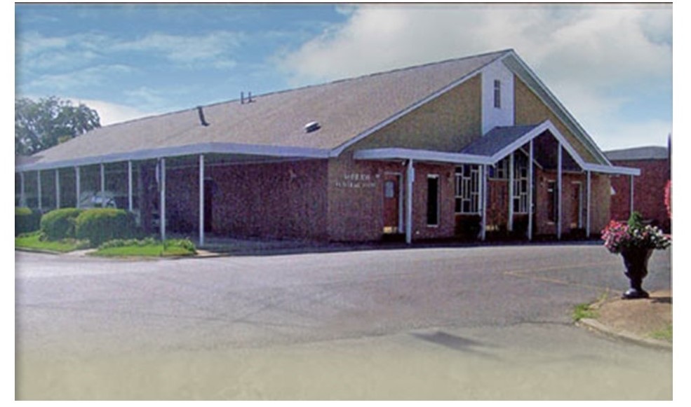 McBride Funeral Home building in Ripley, Mississippi