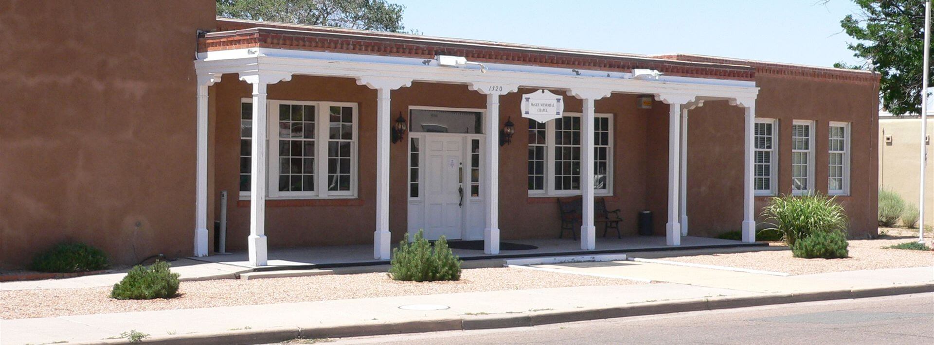 McGee Memorial Chapel Mortuary building in Santa Fe, New Mexico
