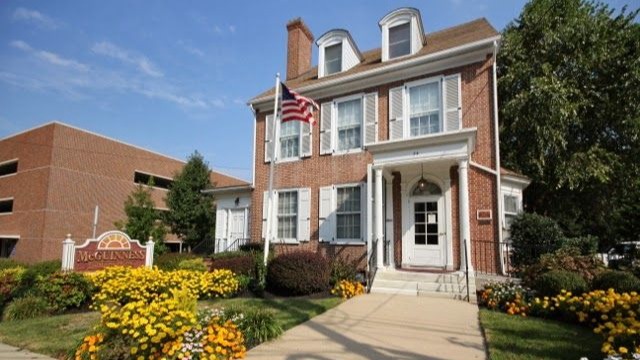 McGuinness Funeral Home building in Woodbury, New Jersey