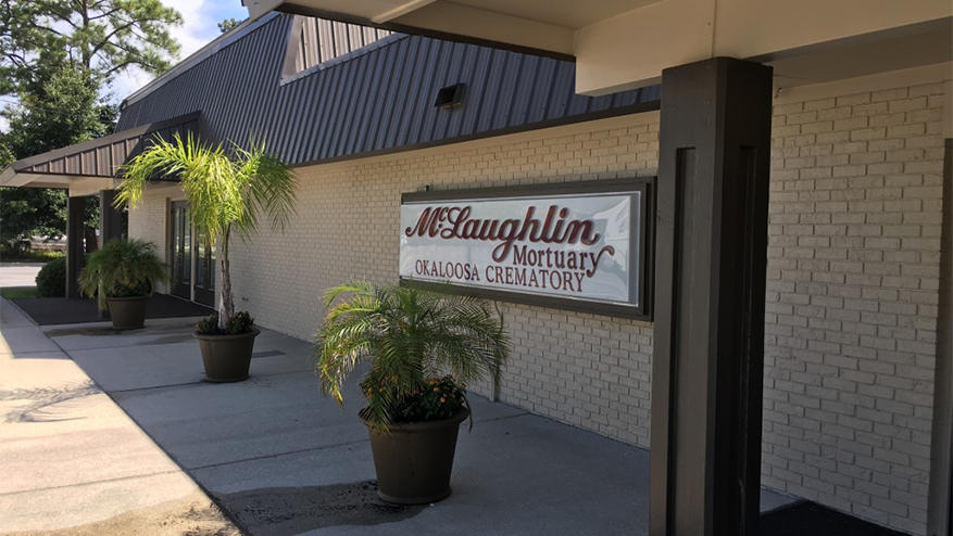 McLaughlin Mortuary building in Fort Walton Beach, Florida
