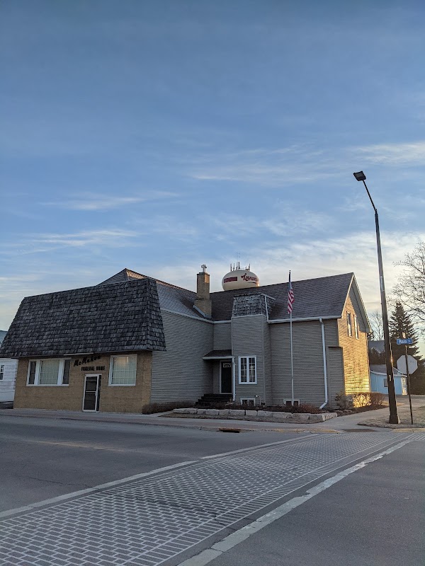 McMahon Funeral Home building in Luxemburg, Wisconsin