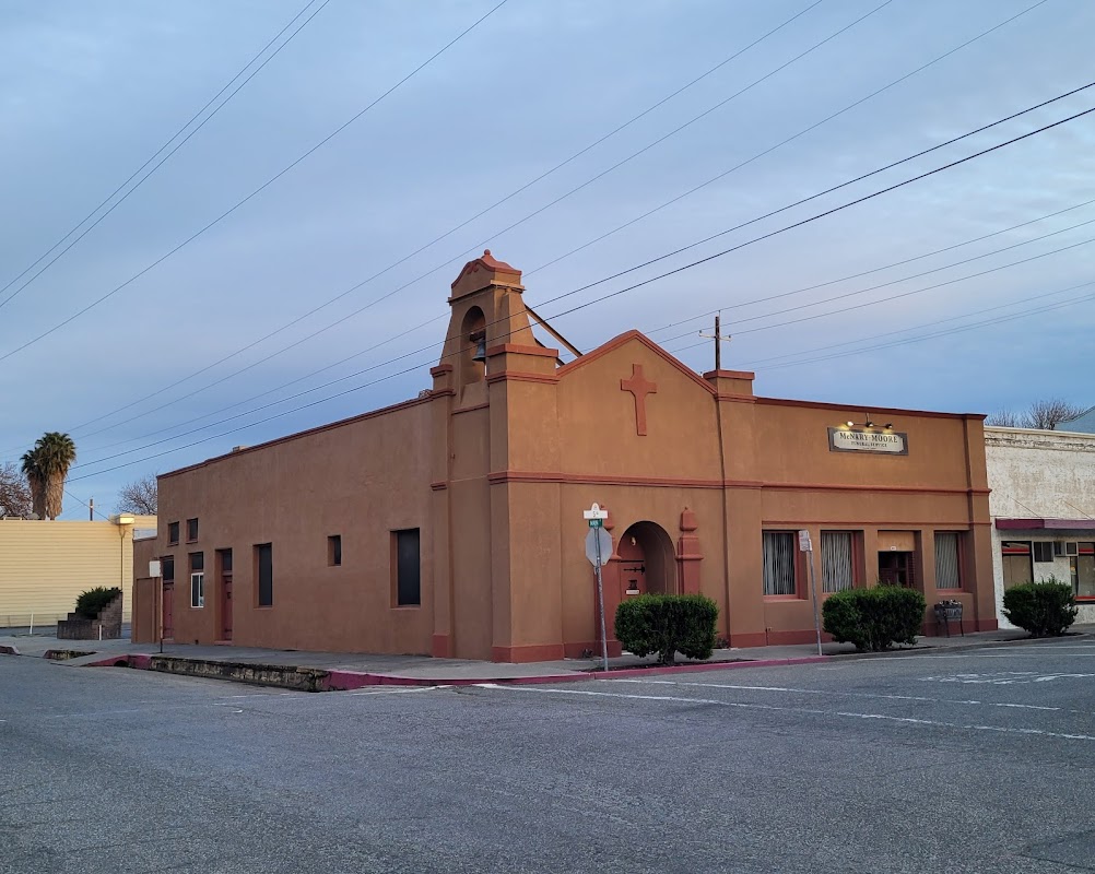 McNary-Moore Funeral Service building in Colusa, California
