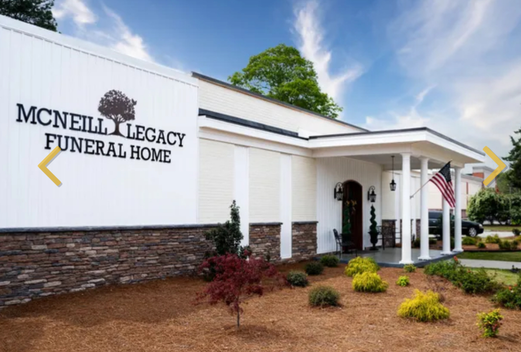 McNeill Mackie Funeral Home building in Saint Pauls, North Carolina