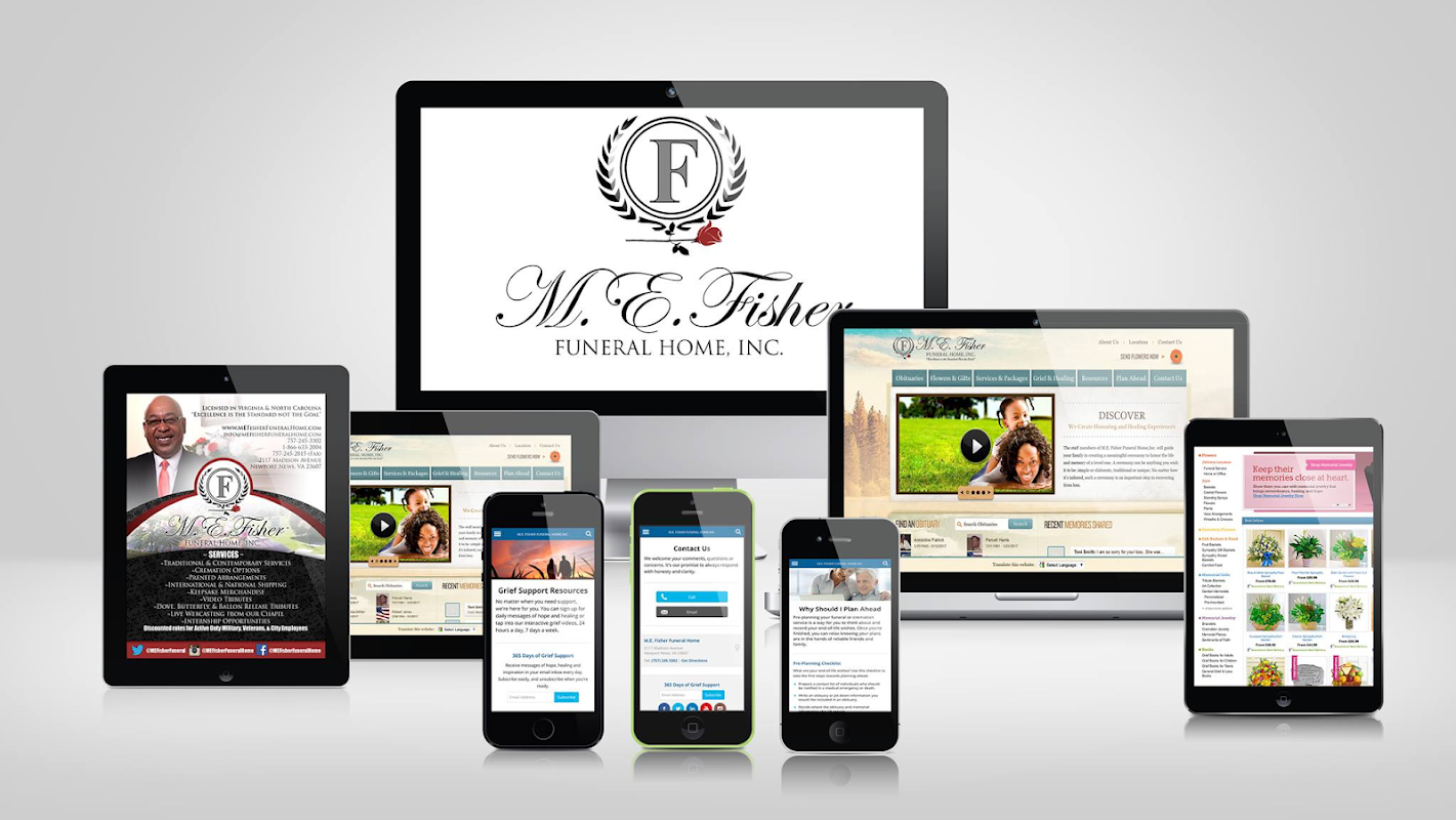 M.E. Fisher Funeral Home building in Newport News, Virginia