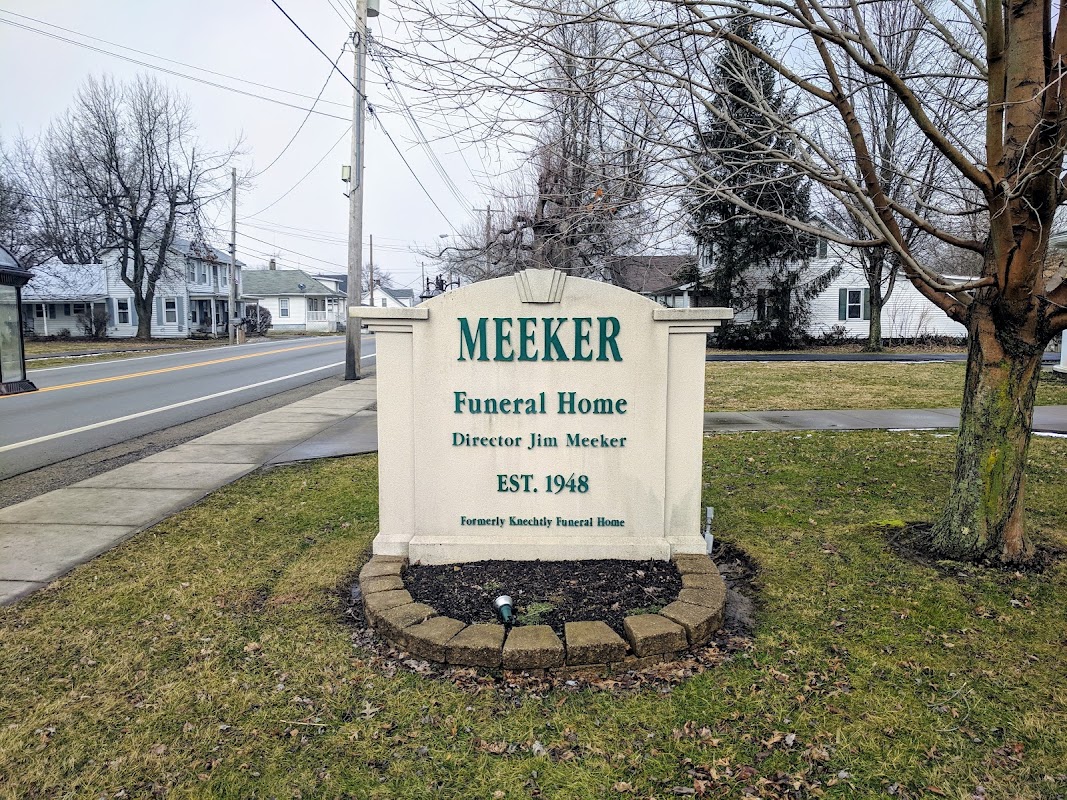 Meeker Funeral Home building in Russellville, Ohio